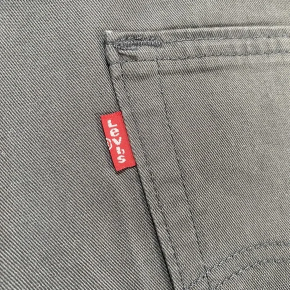 Levi's 514 Jeans Mens 40x32 Gray Straight Leg Stretch Denim 5 Pocket Zip Fly - Picture 4 of 13